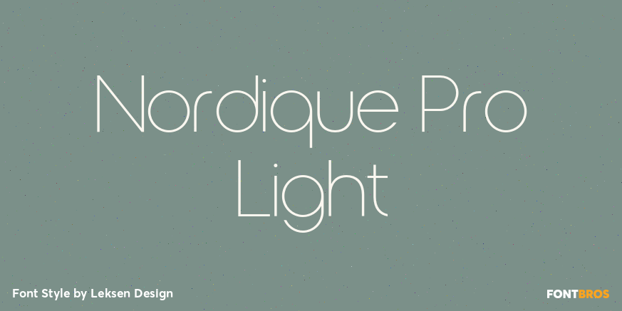 Nordique Pro Light Font Poster #1