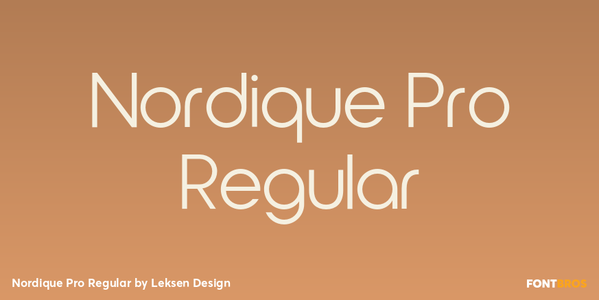 Nordique Pro Regular Poster