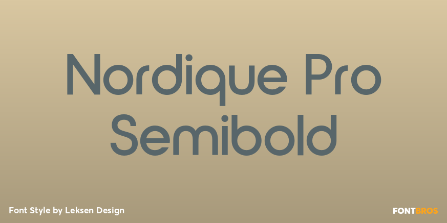 Nordique Pro Semibold Poster