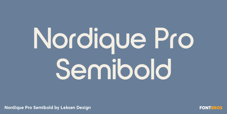 Nordique Pro Semibold Poster