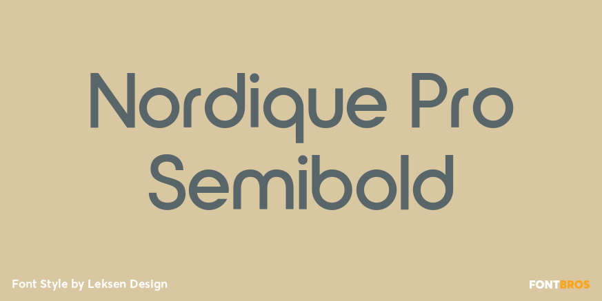 Nordique Pro Semibold Poster