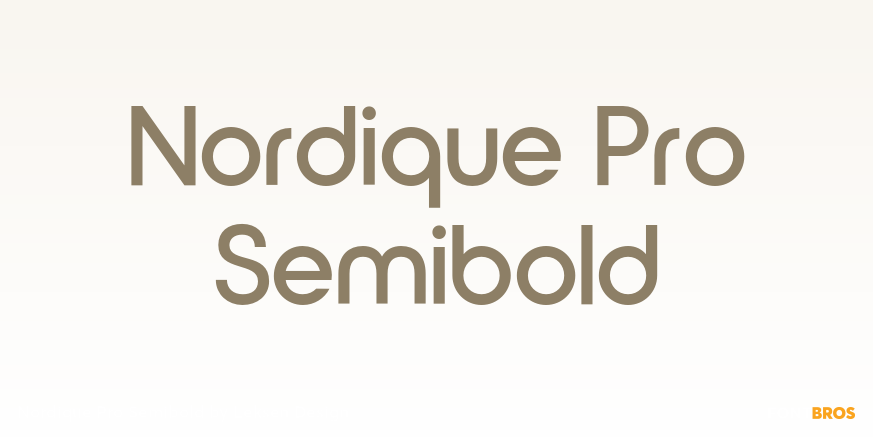 Nordique Pro Semibold Poster
