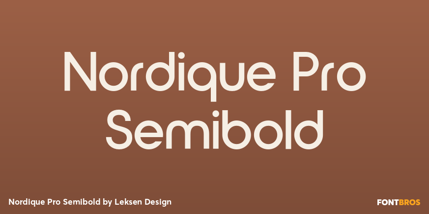 Nordique Pro Semibold Poster