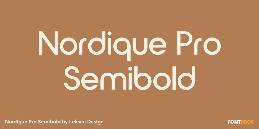 Nordique Pro Semibold Poster