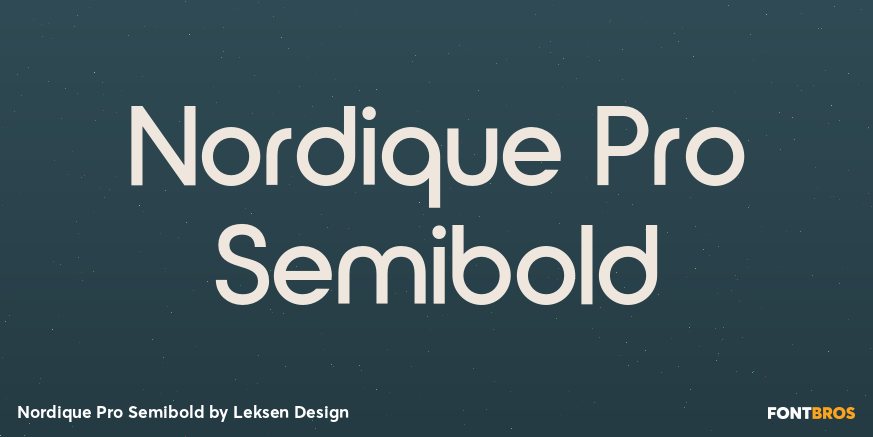 Nordique Pro Semibold Poster
