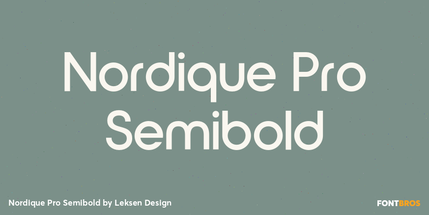 Nordique Pro Semibold Poster