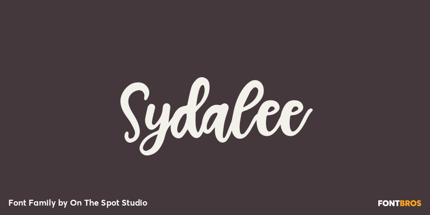Sydalee Font Family Poster