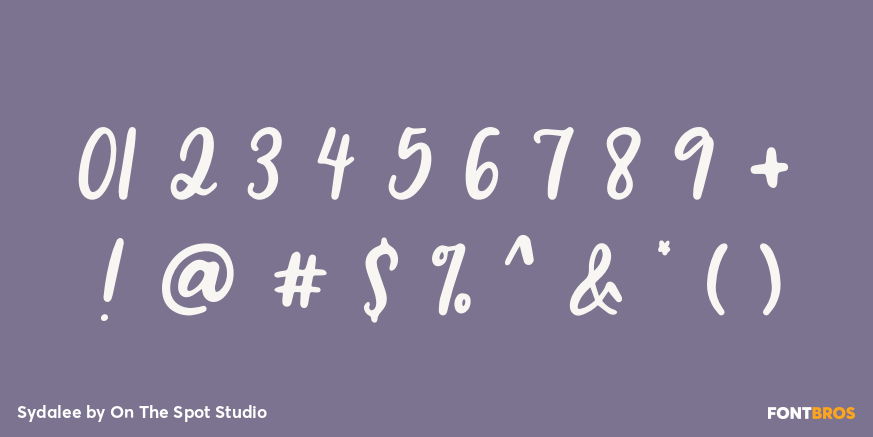 Sydalee Font Poster #4