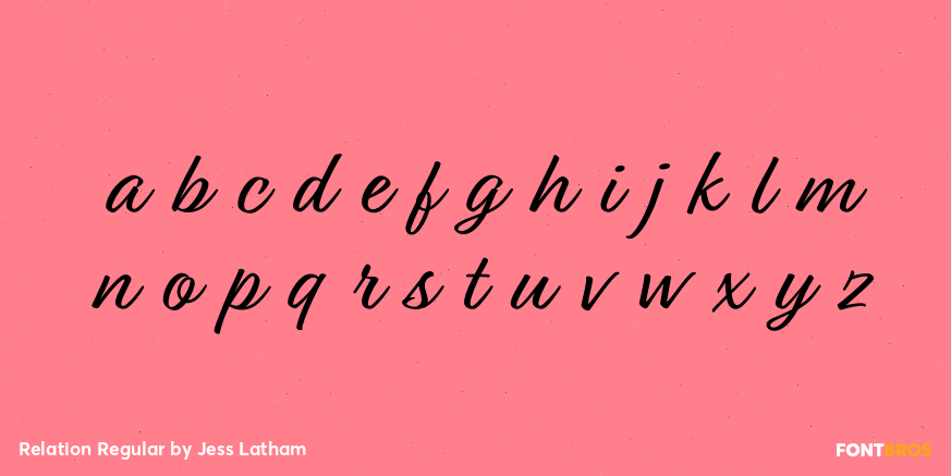 Relation Regular Font Poster #3