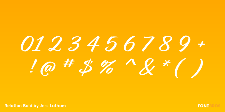 Relation Bold Font Poster #4