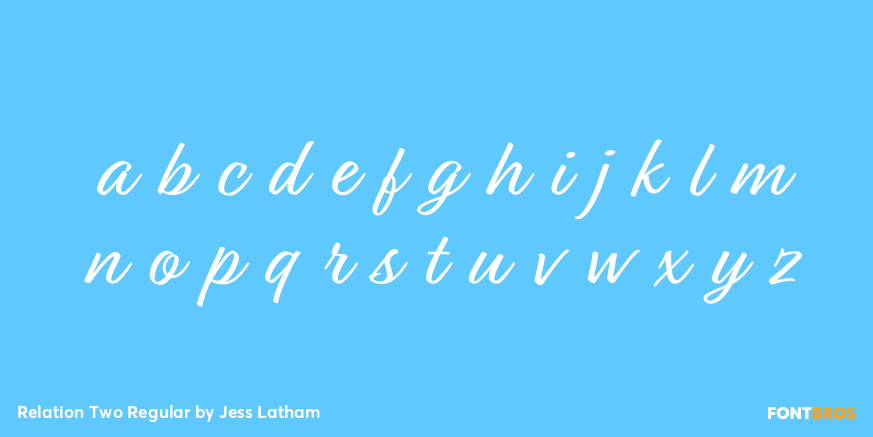 Relation Two Regular Font Poster #3