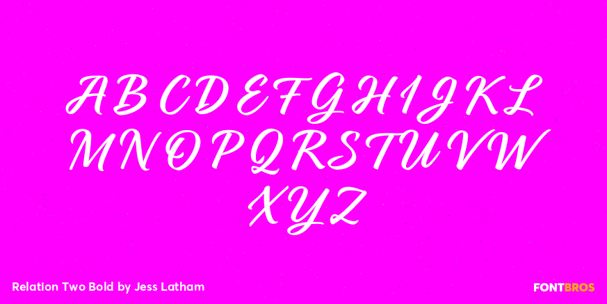 Relation Two Bold Font Poster #2