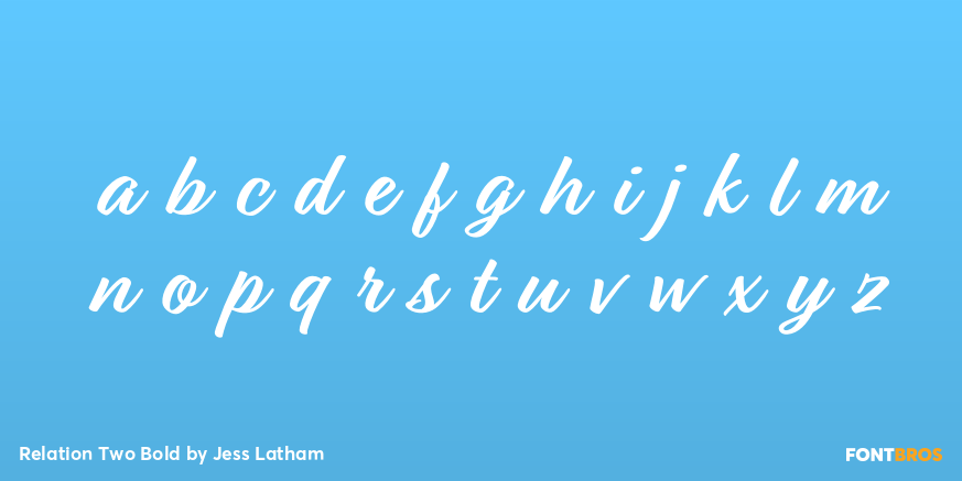 Relation Two Bold Font Poster #3