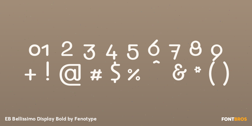 EB Bellissimo Display Bold Font Poster #1