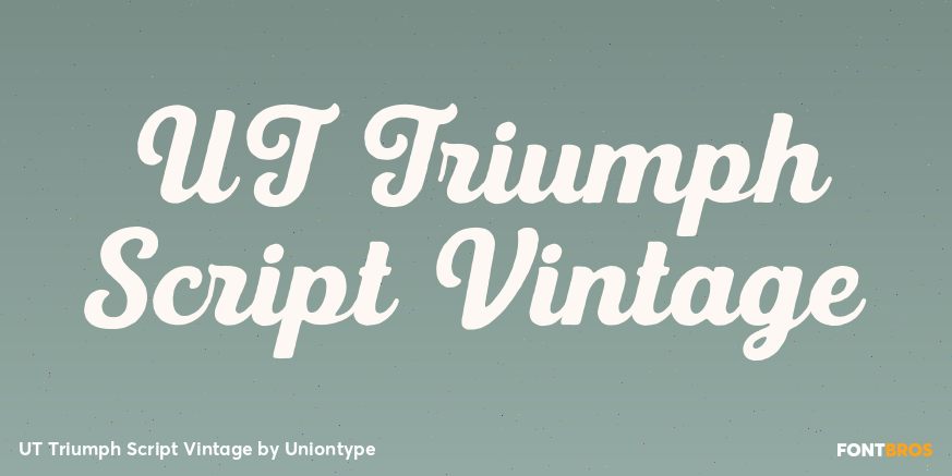 UT Triumph Script Vintage Poster