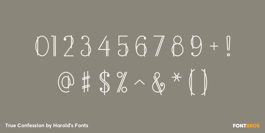 True Confession Font Poster #1
