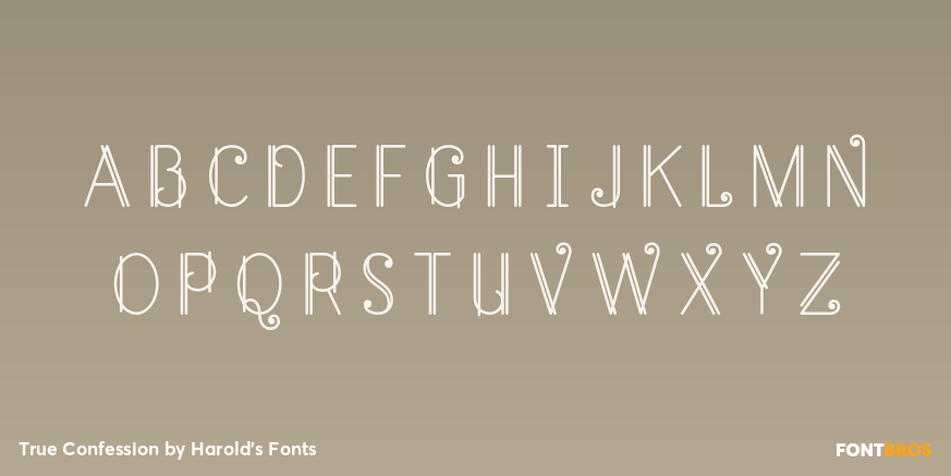 True Confession Font Poster #1