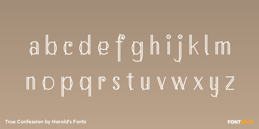 True Confession Font Poster #1