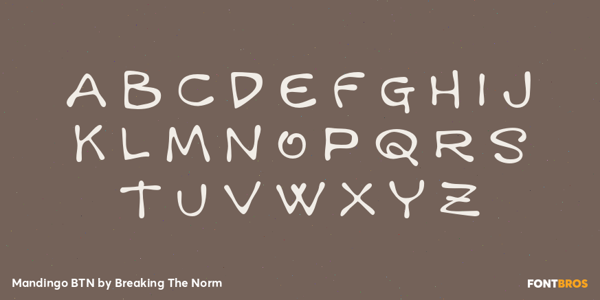 Mandingo BTN Font Poster #2