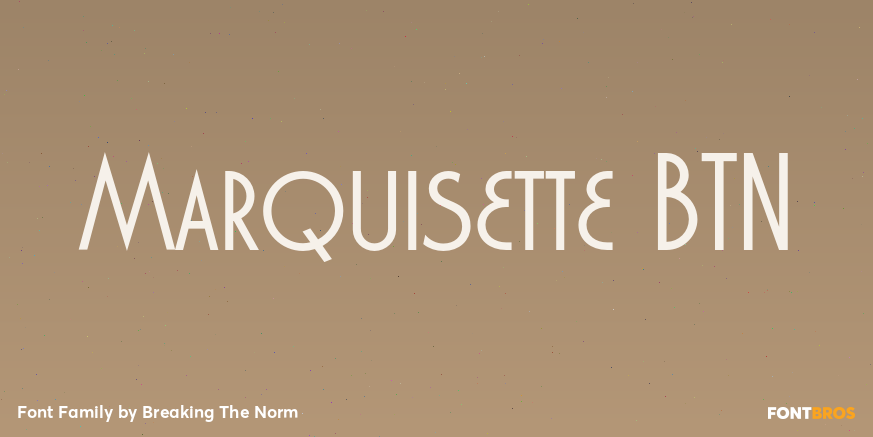 Marquisette BTN Font Poster #1