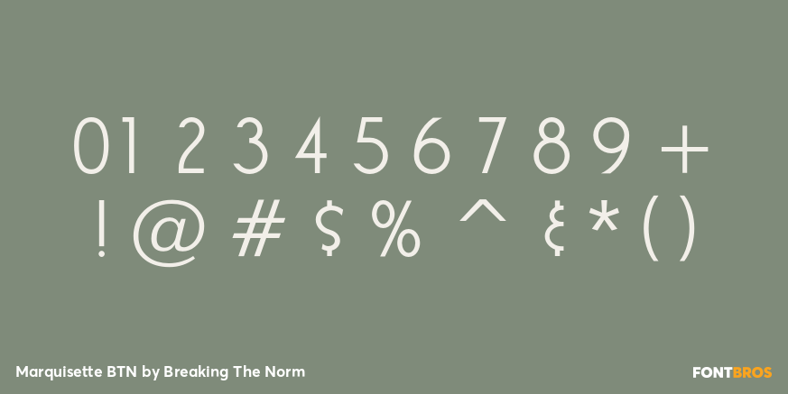Marquisette BTN Font Poster #4