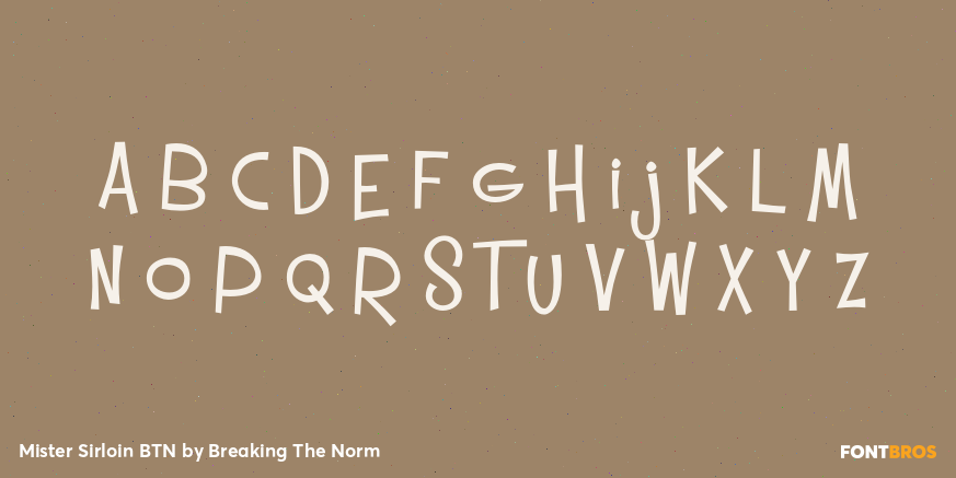 Mister Sirloin BTN Font Poster #3