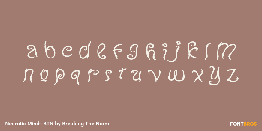 Neurotic Minds BTN Font Poster #3