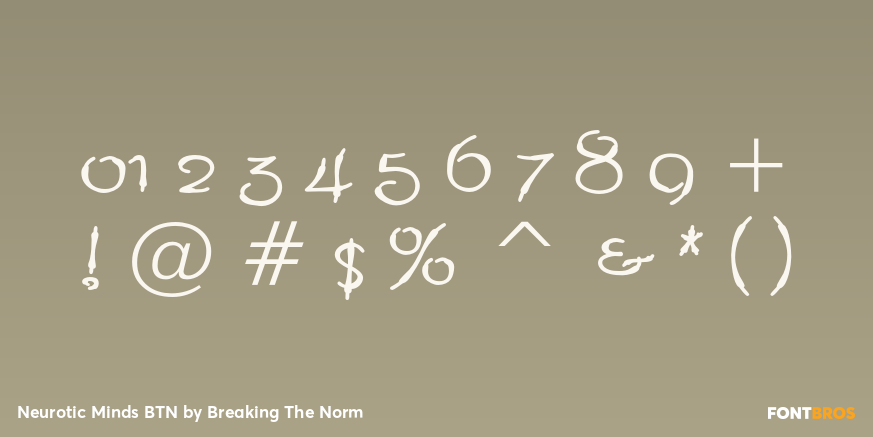Neurotic Minds BTN Font Poster #4