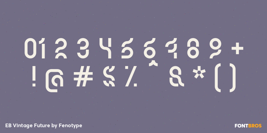 EB Vintage Future Font Poster #1