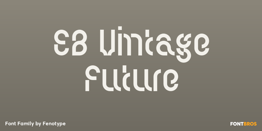 EB Vintage Future Font Family Poster