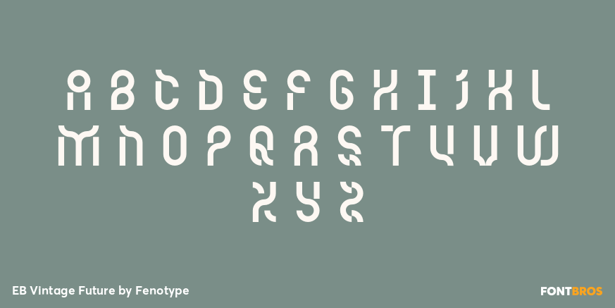 EB Vintage Future Font Poster #1