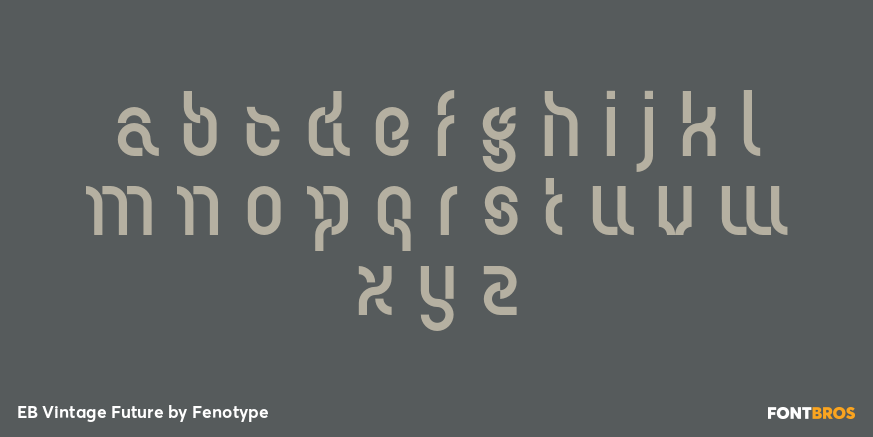 EB Vintage Future Font Poster #1