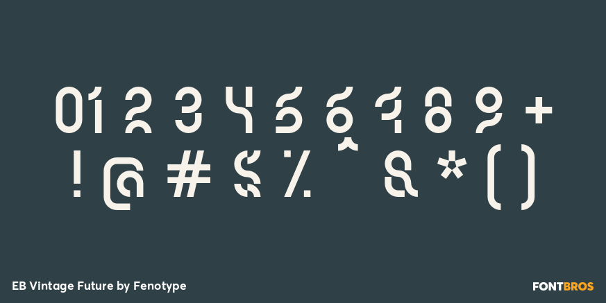 EB Vintage Future Font Poster #1