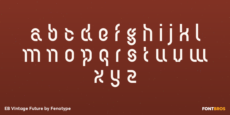 EB Vintage Future Font Poster #1