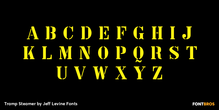 Tramp Steamer Font Poster #2