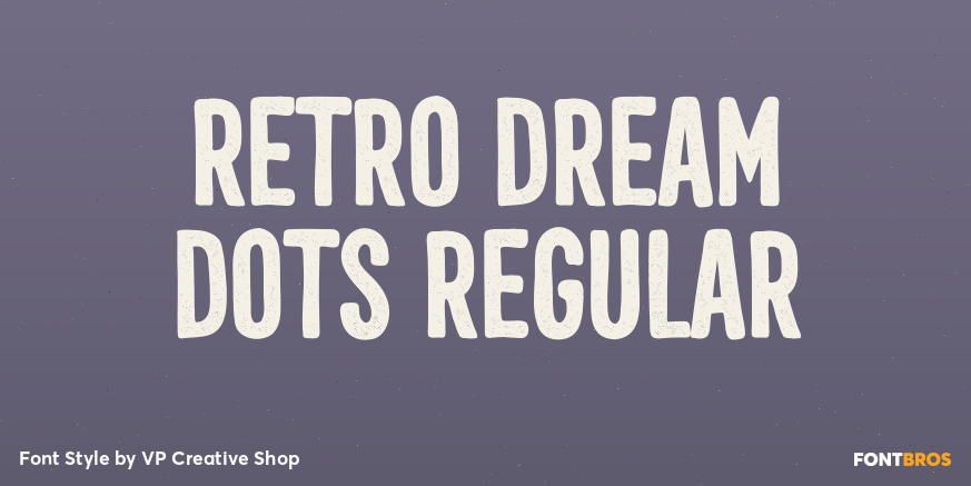 Retro Dream Dots Regular Poster