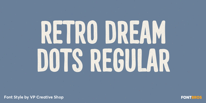 Retro Dream Dots Regular Poster