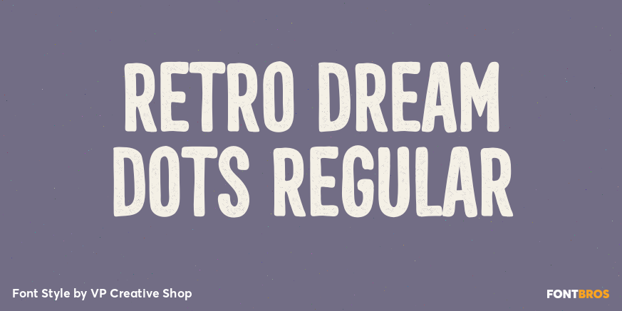Retro Dream Dots Regular Poster