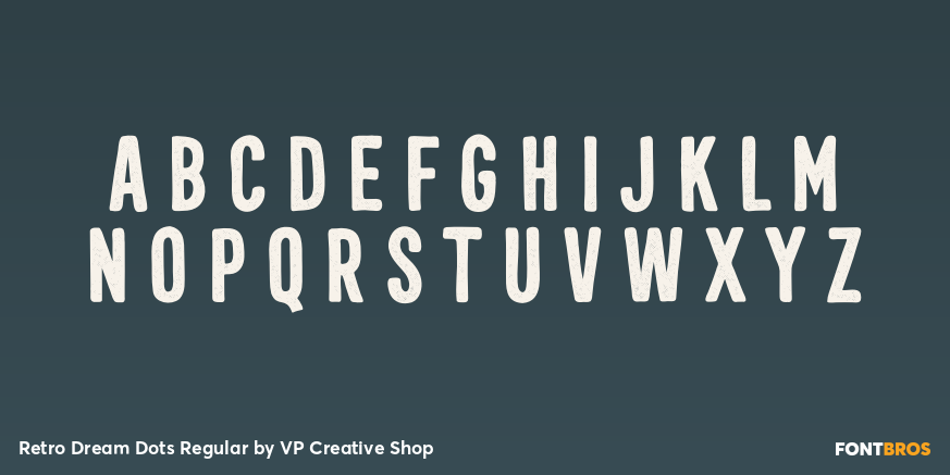Retro Dream Dots Regular Font Poster #2