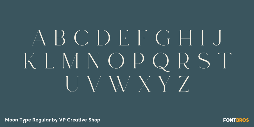 Moon Type Regular Font Poster #2
