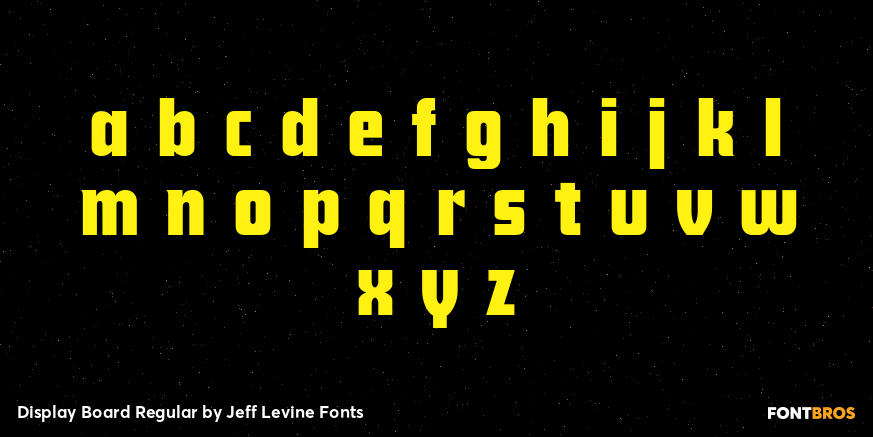 Display Board Regular Font Poster #3