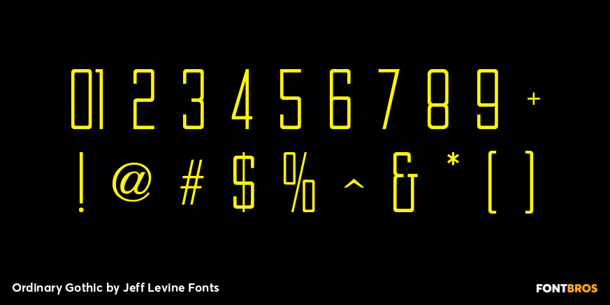 Ordinary Gothic Font Poster #4