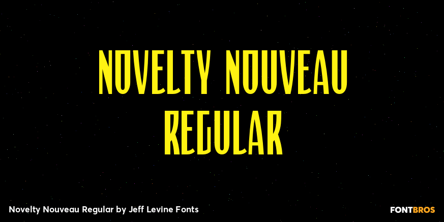 Novelty Nouveau Regular Font Poster #1