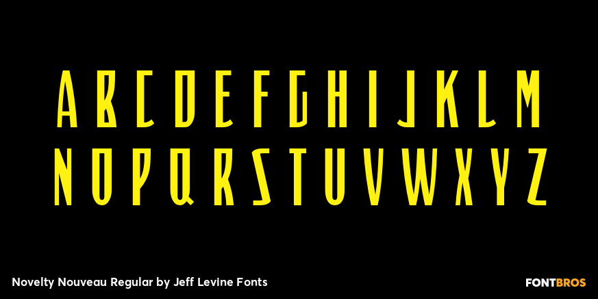 Novelty Nouveau Regular Font Poster #2