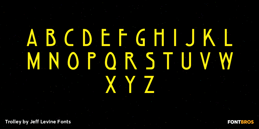 Trolley Font Poster #3