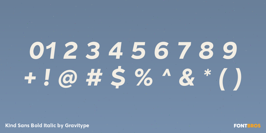 Kind Sans Bold Italic Font Poster #1