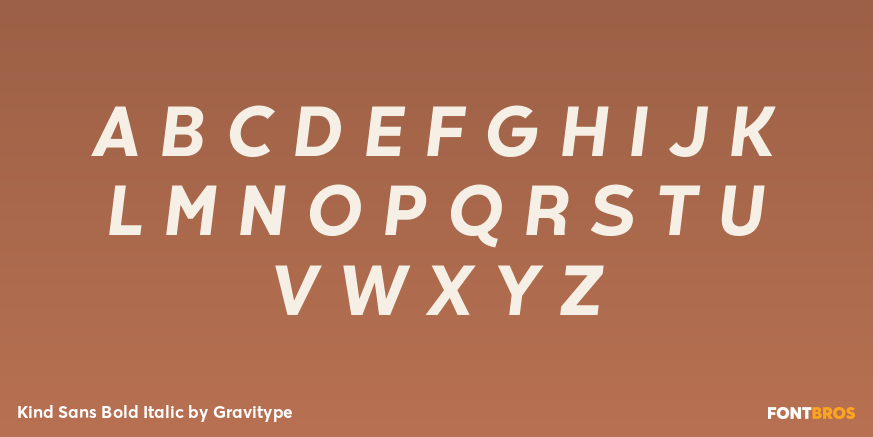 Kind Sans Bold Italic Font Poster #2