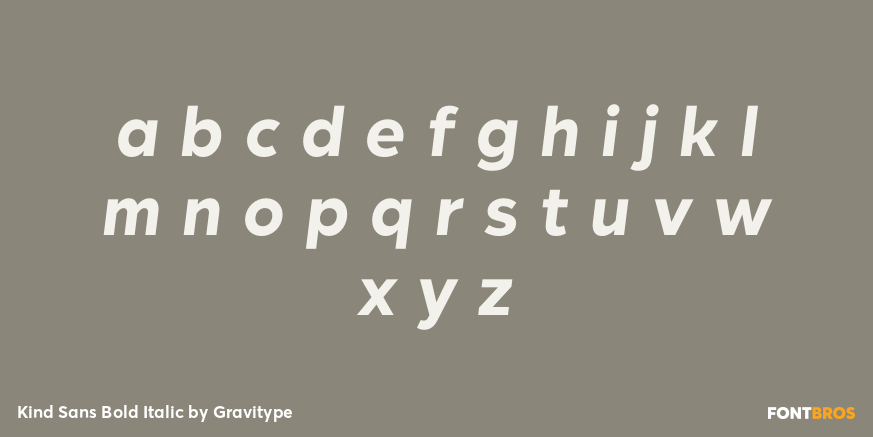 Kind Sans Bold Italic Font Poster #3