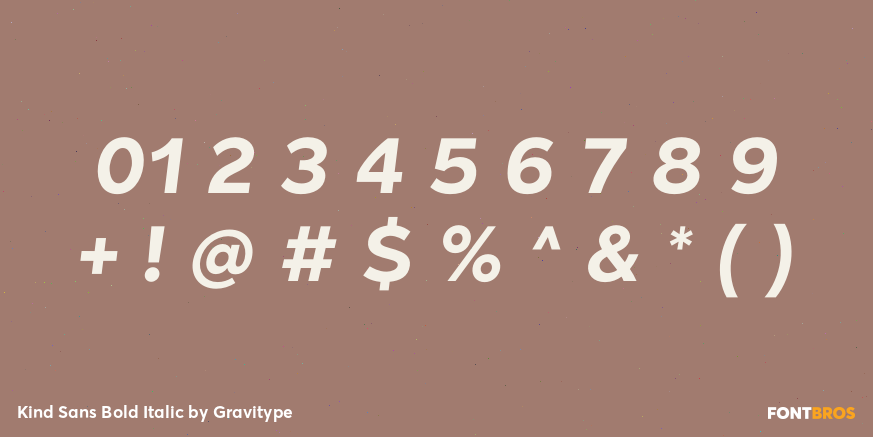 Kind Sans Bold Italic Font Poster #4