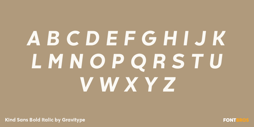 Kind Sans Bold Italic Font Poster #1